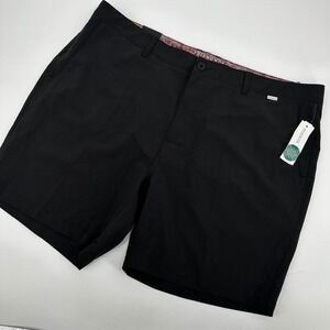 7Diamonds Mens Hybrid Short Dynamic Performance Shorts Black Stretch Size 42